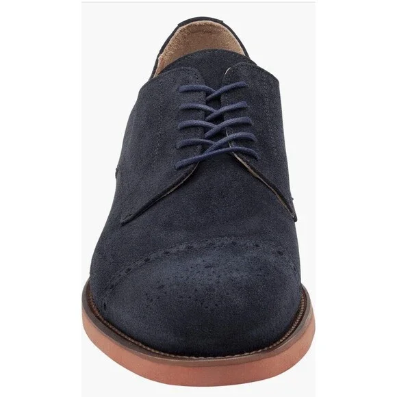 New Johnston & Murphy Collection Ashford Suede Leather Oxford Shoes men Sz 8.5